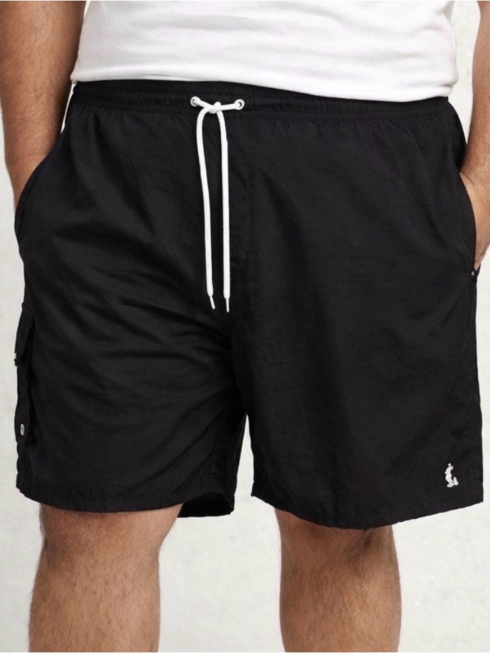 Disney Parks Mickey Swim Trunks Black Men’s 2XL Cargo Pocket(A455)✨